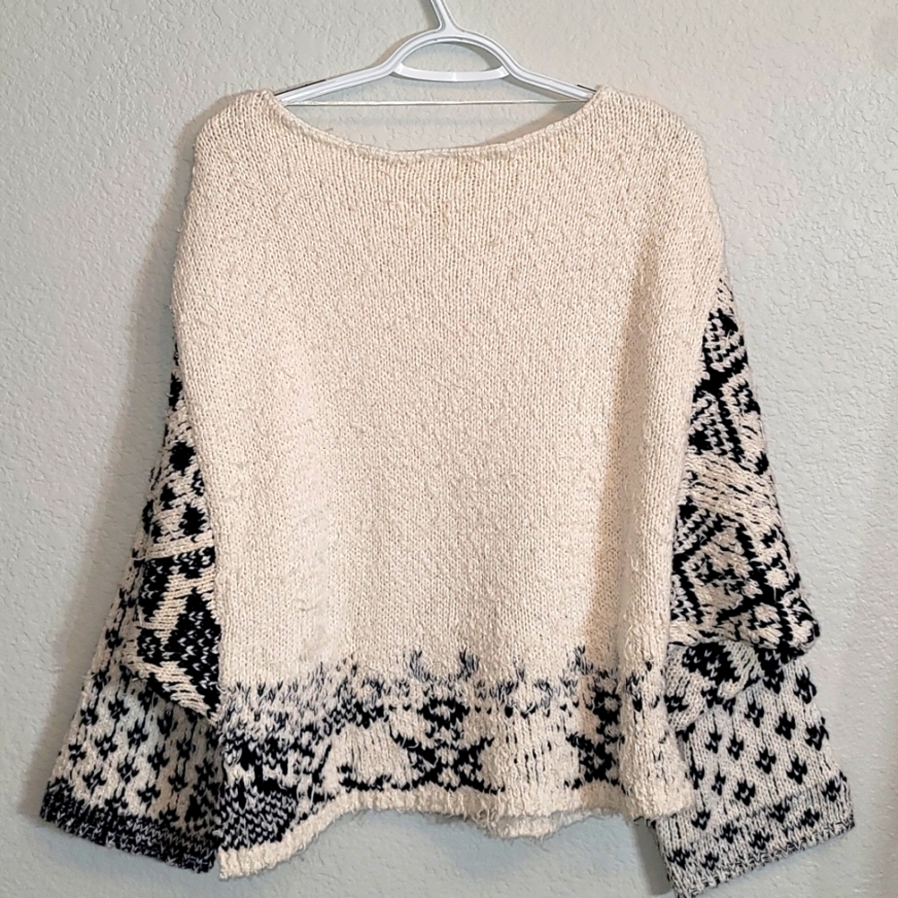 Free People Midnight Beach Pullover in Evening Ivory Combo - Picture 10 of 12